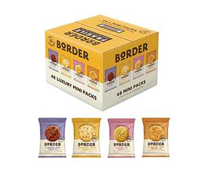 Border Multipack Biscuits - Individually Wrapped - Treat Customers, Guests, or Yourself to the Ideal Biscuits Gift Set - 48 Twin Packs