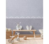 A.S. Création Lilly & Luis Wallpaper Border Unicorns in Grey, Pink, White - 5,00 x 0,13 m Wallpaper for Kids - 771471