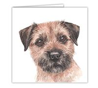 Border Terrier Art Card/Greetings Card (AC-167)