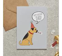 Border Terrier Birthday Card Dad