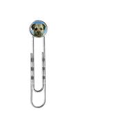 Border Terrier codey1 Dome on Bookmark Clip Slide Metal Ticket Holder Book