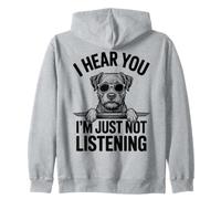 Border Terrier Dog Funny Border Terrier Zip Hoodie