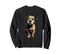 Border Terrier Dog Illustration Sweatshirt