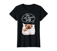 Border Terrier Dog Nightgown Pajama T-Shirt, Women, Black, Medium