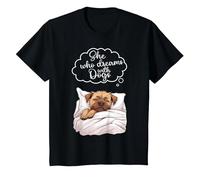 Border Terrier Dog Nightgown Pajama T-Shirt, Youth, Black, 3T