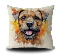 Border Terrier Dog Pillowcase Soft Throw Pillow Case Funky Cushion Case 45X45Cm Cushion Cover For Housewarming Gift Bedroom Office