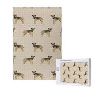 Border Terrier Dog Tan,1000 Pieces Adults Puzzle Game Challenging Puzzles,Jigsaw Puzzles