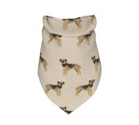 Border Terrier Dog Tan,Bib Scarf Triangle Hood Adjustable Pet Scarf Washable Hood Suitable for Small, Medium and Large Dogs and Cats
