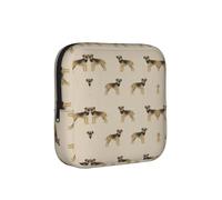 Border Terrier Dog Tan, Sanitary Pad Storage Bag, Pad Holder Bag with Zipper, Change Purse