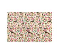 Border Terrier Dog Vintage Florals1