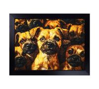 Border Terrier Dog Vol.1 | Lap Tray with Padded Cushion, Portable Surface with Bean Bag Base, Perfect Surface for Working, Crafting, TV Eating and Laptop Use