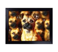 Border Terrier Dog Vol.4 | Lap Tray with Padded Cushion, Portable Surface with Bean Bag Base, Perfect Surface for Working, Crafting, TV Eating and Laptop Use