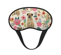 Border Terrier Florals Cream, Full Eye Covers Light Blocking Eye Masks Blackout Sleep Eye Muffs