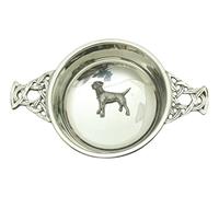 Border Terrier Pewter Knot Band Quaich Bowl Scottish Quaich 37