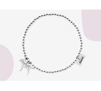 Border Terrier Silver Ball Bead Bracelet - Personalised