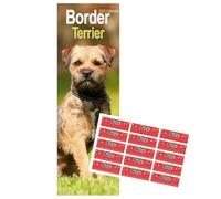 Border Terrier Slimline Calendar 2026 Wall Hanging Dog Gift Present with Organising Stickers, Border Terrier Gift | January 2026 To December 2026