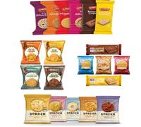 Border, Walkers, Crawford, Hill Biscuit Portion Packs | Pick N Mix Choose From 10+ Flavours | Butterscotch, Chocolate, Golden Oat, Shortbread Rings, Stem Ginger | 20 Packs (5 Packs of Each Flavour)