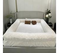 Bordered Bed Sheet with Padded Edges, Soft Fleece Zip-Up Fitted Bed Sheet with Borders for Cozy Comfort, Removable Machine Washable Mattress Cover for Bedroom Dormitory,70.8x78.7