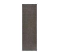 Herringbone Border Sisal Runner Rug Grey