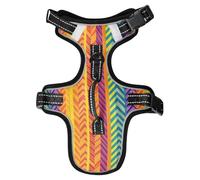 Bordered Rainbow Reflective Dog harnessing for Retrievers Hiking durables Cat Harnesses Chaleco para perro