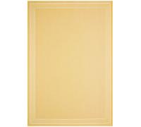 Bordered Yellow Modern Easy To Clean Dining Room Rug-160Cm X 230Cm
