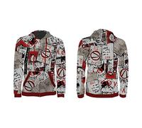 Borderlands 3 "Propaganda" Cut & Sew Zipper Hoodie XXL
