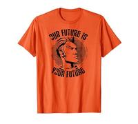 Borderlands Handsome Jack Profile Art Tee T-Shirt, Men, Orange, XX-Large