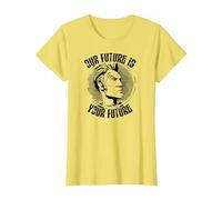 Borderlands Handsome Jack Profile Art Tee T-Shirt, Women, Lemon Yellow, 3X-Large