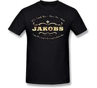 Borderlands T Shirt Jakobs Weapons T-Shirt Printed Funny Tee Shirt Short Sleeve Summer 100% Cotton Mens Tshirt BlackXL