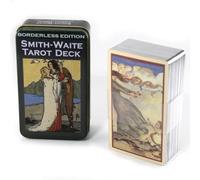 Borderless Edition Smith-Waite Tarot - 10.2x6cm, Premium Blue Core, Gold Foil, Packaged in Elegant Iron Box