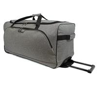 Borderline 30" Large Wheeled Holdall Bag Suitcases with Wheels 96 Litre Luggage Travel Bag Trolley Case Grey