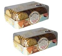 Borders Biscuits Classic Sharing Pack (Pack of 2 x 400g) | Luxury Assorted Biscuit Selection | 6 Buttery Flavours | Family Sharing Treat Box | Sweet Snack Hamper Gift