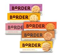 Borders Bundle | 6 Pack of Biscuits | Butterscotch Crunch, Lemon Drizzle Melts, Ginger Crunch, Sultana Melts, Golden Oat Crumbles and Buttery Viennese Whirls.