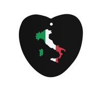 Borders Map of Italy Flag 1Pcs Car Air Freshener Automotive Aromatherapy Tablets Hanging Scented Cards for Room Bathroom Love form