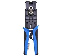 Bordhap 1pc Coax Compression Crimper Tool BNC//F Crimp Connector RG59/58/6 Cable Wire Cutter Adjustable Crimping Plier