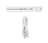 Bordhap 2 in 1 Dual-Purpose Hair Curler, Mini Hair Straightener, Travel Curling Iron,Portable Mini USB Hair Curler White