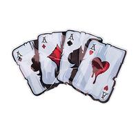 Bordhap Car Stickers, Funny Poker Pattern Truck Vehicle Body Window Reflective Sticker Decals Decoration