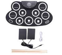 Bordhap Hand Roll Drum Portable Electronic Drum for Outdoor Electronic Drum Percussion Instrument Music Equipment Accessories