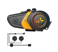 Bordhap LX3 Helmet Bluetooth Headset 1200MAH Motorcycle BT5.0 Wireless Hands- Call Stereo Anti-Jamming Headset-C