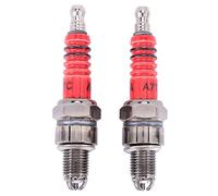 Bordhap Pack of 2 Racing 3 Electrode Spark Plug A7tc for 50cc 110cc 125cc 150cc Atv Scooter Dirt Bike Go Kart