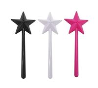 Bordhap Salt and Pepper Shaker Salt and Pepper Wand Shakers, Black and White and Pink, Star Wand Salt