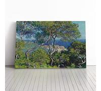 Bordighera By Claude Monet | Canvas Wall Art Print | Framed & Ready to Hang Picture | Modern Home Decor for Living Room, Bedroom, Kitchen or Office | 30x20 Inches