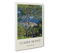 Bordighera Claude Monet Canvas Print | Gallery Wrapped 30mm Frame Wall Art | 30x20 inches | Ready to Hang | Impressionist Picture | Living Room Bedroom Lounge Office