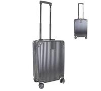 Bordlite 20 Inch Cabin Suitcase (55x35x20cm) Airline Approved Carry On Luggage - Lightweight ABS Hard Shell Travel Case with 360 Spinner Wheels, Telescopic Handle & Combination Lock - Black