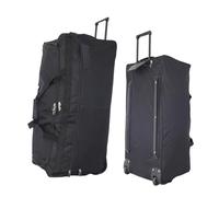 Bordlite 30" Extra Large Wheeled Holdall - Heavy-Duty 2-Wheel Travel Bag with Extendable Handle, Spacious Duffel Luggage for Holidays, Camping, Sports or Weekend Trips - Black