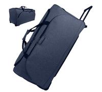 Bordlite 30" Navy Extra Large Wheeled Holdall - Durable Twill 2-Wheel Travel Bag with Trolley Handle & 127L Capacity - Heavy-Duty Duffel Luggage for Holidays & Work Trips