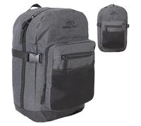 Bordlite Cabin Backpack 40x20x25cm - Ryanair Underseat Bag - Lightweight Travel Backpack for easyJet, Jet2, British Airways - Fits Free Hand Luggage Allowance - Grey/Black