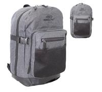 Bordlite Cabin Backpack 40x20x25cm - Ryanair Underseat Bag - Lightweight Travel Backpack for easyJet, Jet2, British Airways - Fits Free Hand Luggage Allowance - Light Grey/Black
