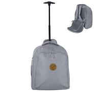 Bordlite EasyJet Cabin Approved Wheeled Backpack 45x36x20cm - 2 in 1 Lightweight Trolley Bag & Rucksack on Wheels (1.53kg, 36L) Underseat Hand Luggage for Travel, Business, Weekend Trips - Grey