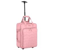 Bordlite EasyJet Underseat Cabin Bag 45x36x20cm - Wheeled Travel Holdall with Trolley Handle - Lightweight Polyester Soft Shell Carry On Luggage - Fits EasyJet Free Bag Allowance - Pink